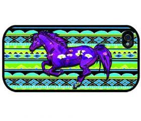 iPhone 4, - iPhone 4s - iphone 5 cases - COLORFUL HORSE DESIGN - Case iPhone cover, iPhone hard case- iPhone 4, iPhone 4s