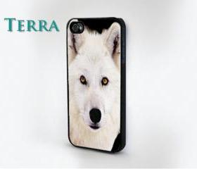 iphone 5 case - White Wolf Design- iPhone cover, iPhone hard case- iPhone 4, iPhone 4s