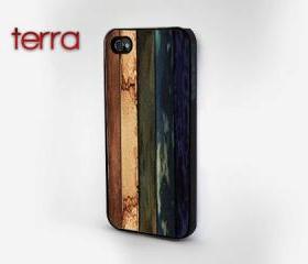 NEW iphone 5 case iphone 5 cover Colorful Weathered Wood PrintCool iPhone Cases- Cool iPhone Cases- iPhone 4 iPhone 4s - - Case