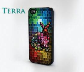 iPhone 4, iPhone 4s - Colorful Rabbit iPhone - iphone 5 cases Cool iPhone Cases- Cool iPhone Cases - Case iPhone cover, iPhone hard case