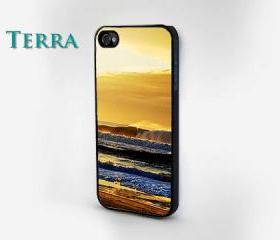 Beach Print - iphone 5 cases ocean wavesCool iPhone Cases- Cool iPhone Cases-- iPhone 4, iPhone 4s- Rubber Case