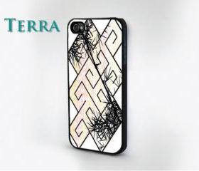 iphone 5 case iphone 5 cover - Bamboo- Abstract Print - Geometric - Abstract- iPhone 4 iPhone 4s - - Case- Rubber Case