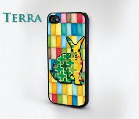 iPhone 4, iPhone 4s - Colorful Rabbit iPhone - iphone 5 cases Cool iPhone Cases- Cool iPhone Cases - Case iPhone cover, iPhone hard case