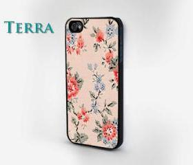 iphone 5 cases, Floral iPhone Case, iPhone cover, iPhone hard case- iPhone 4, iPhone 4s- Rubber Case